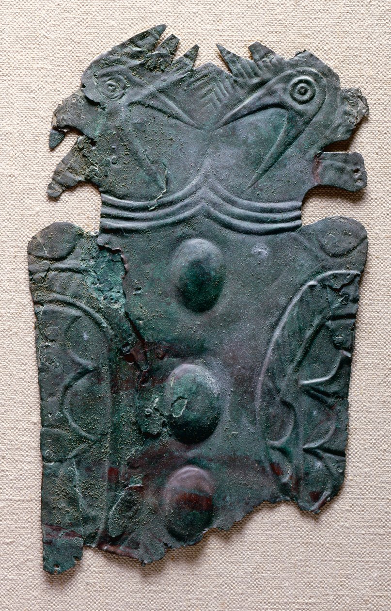 Placa de Wulfing, Missouri, 1200-1400 (cobre) de Mississippian culture