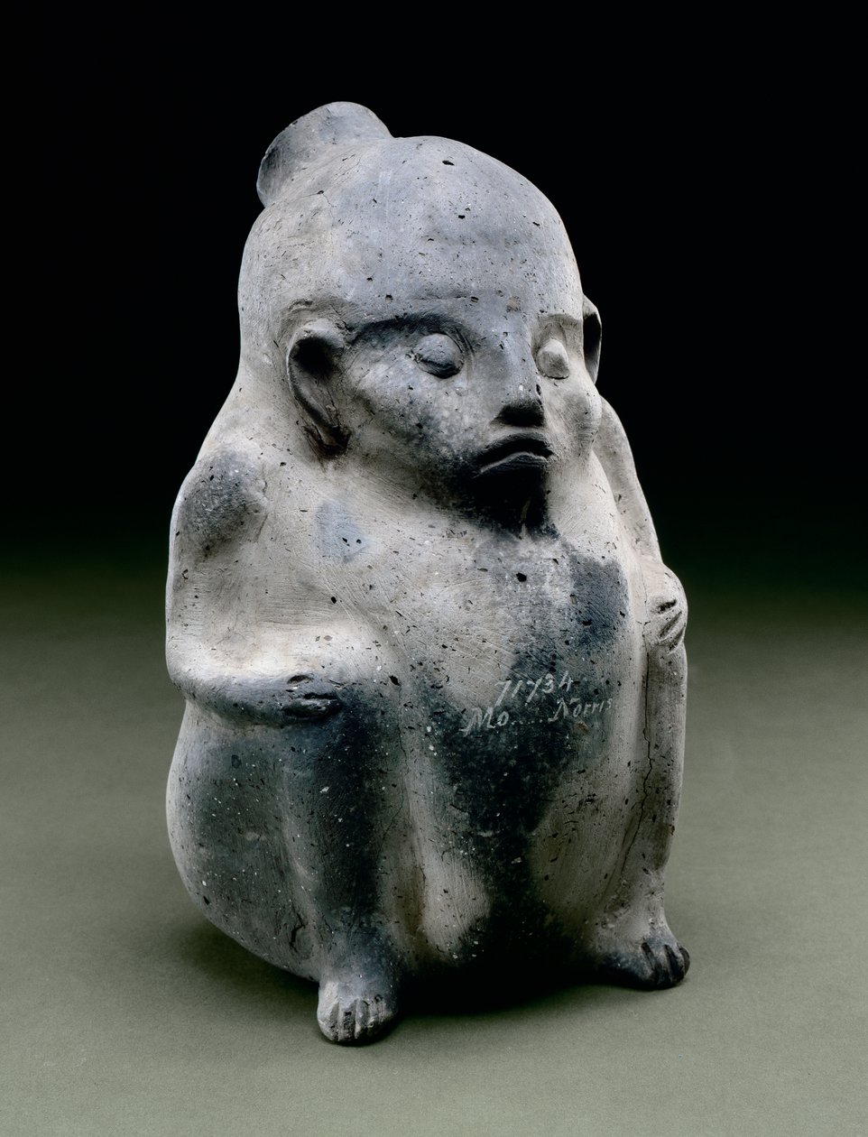 Embarcação de efígie humana, 1100-1300 (cerâmica) de Mississippian culture