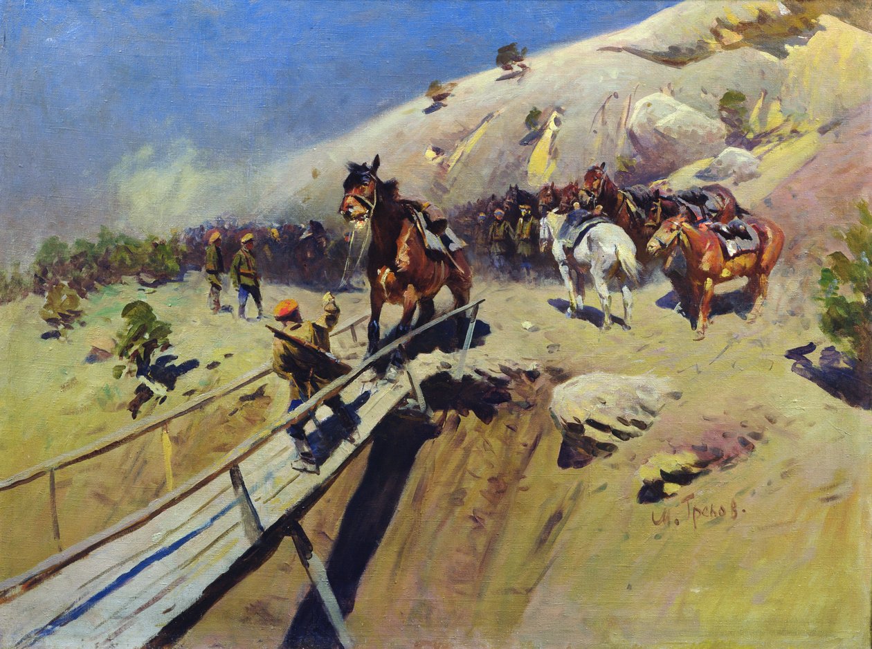 A ponte do diabo, 1931 de Mitrofan Borisovic Grekov