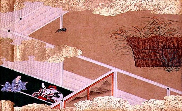 Contos de Bunsho (tinta, cor e ouro sobre papel) de Mitsuyoshi Tosa