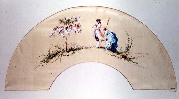Design para um ventilador de Mme. Callamatta