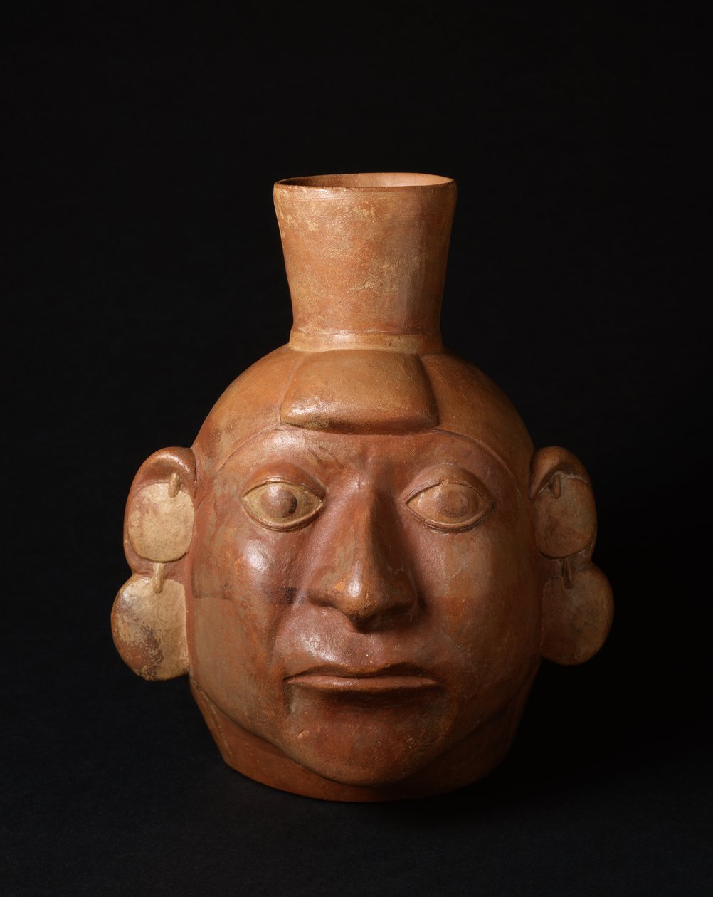 Vaso para retrato, Período Intermediário Inicial, c.200-700 (cerâmica) de Moche Moche