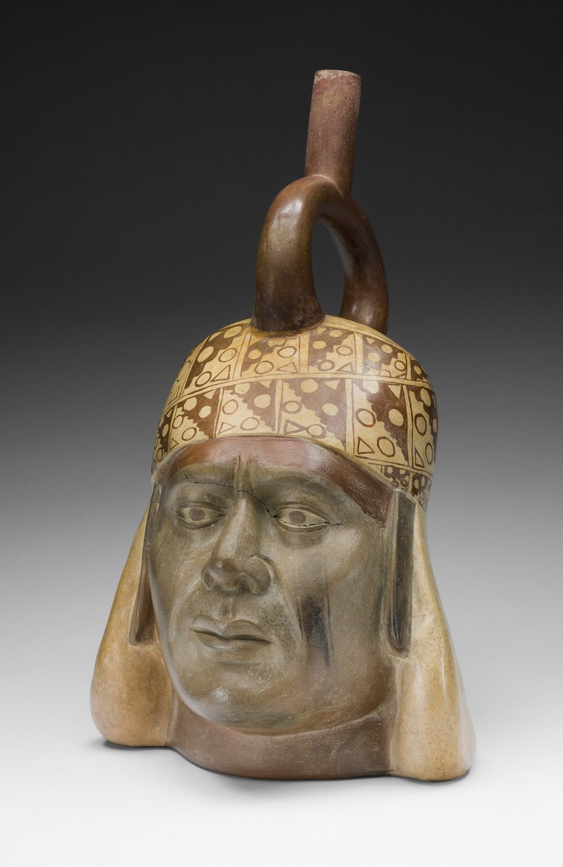 Vaso de retrato de uma régua de Moche Moche