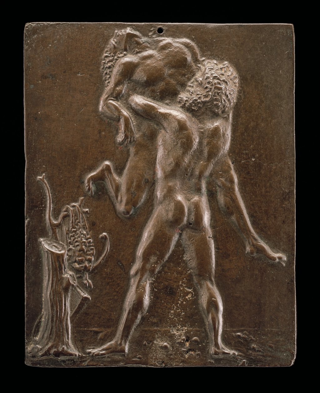 Hércules e Anteu de Moderno