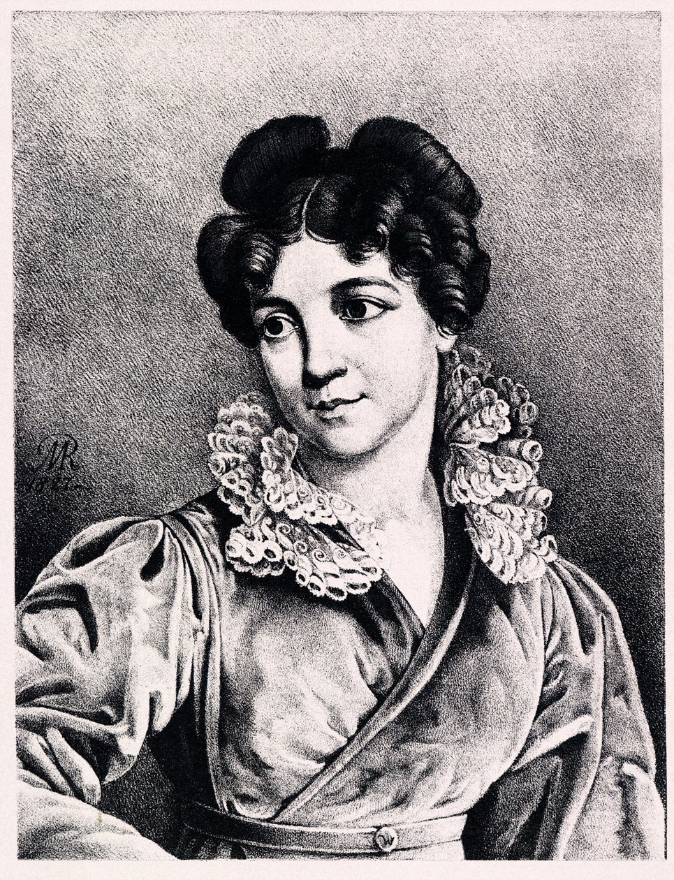 Retrato de Tsountes Praskovya Petrovna Kutaisova 1784-1870, 1827 de Modest Dmitryevich Rezvoy