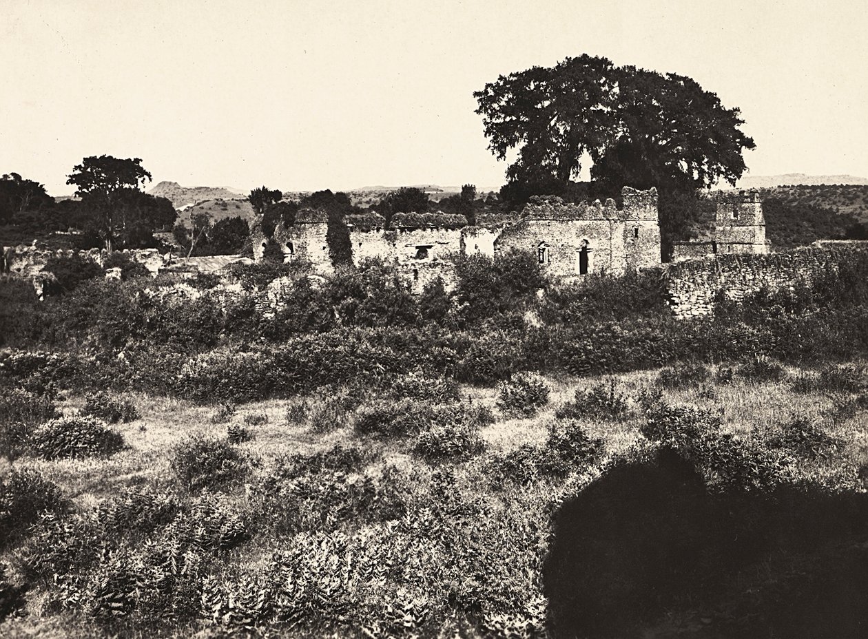 Construir um Império na era fascista: o Castelo do Rei Fasiladas em Gondar, Etiópia, 09/05/1936 (foto a p/b) de Modestino Baldinetti