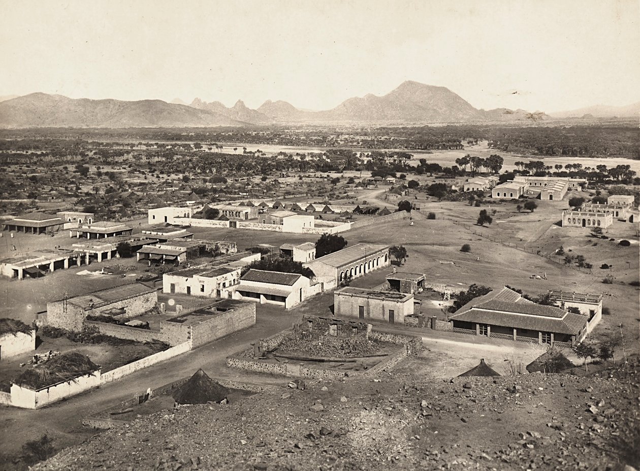 Construir um império na era fascista: vista de Agordat, 09/05/1936 (foto a p/b) de Modestino Baldinetti