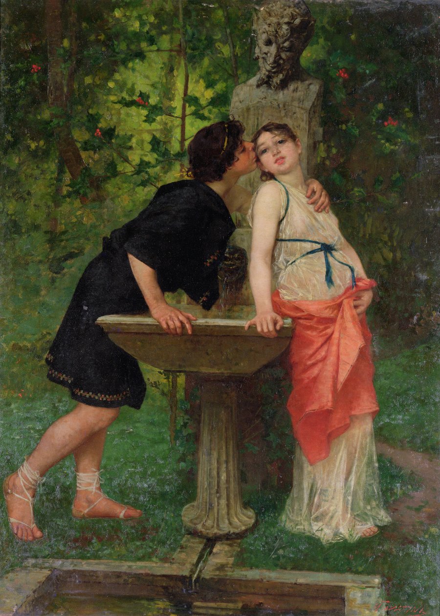 Amantes de uma fonte de Modesto Faustini