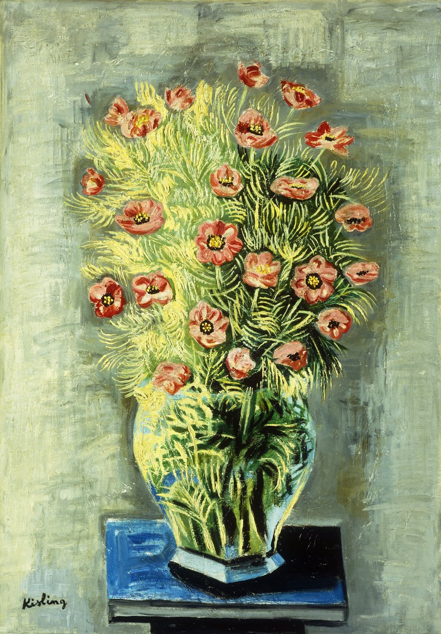 Bouquet of Poppies; Bouquet de Pavots de Moise Kisling