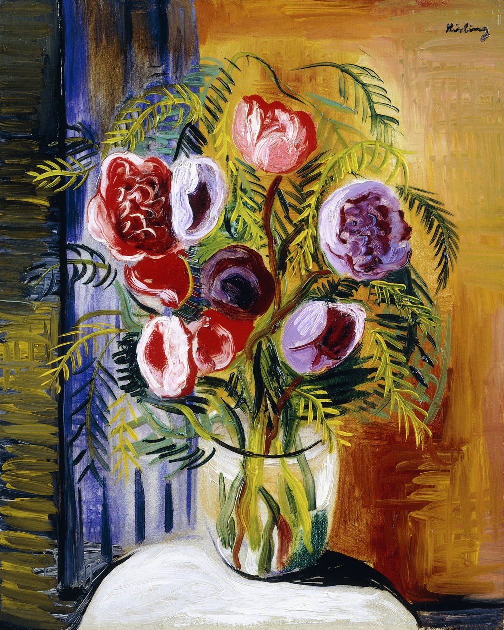 Flores num vaso de Moise Kisling