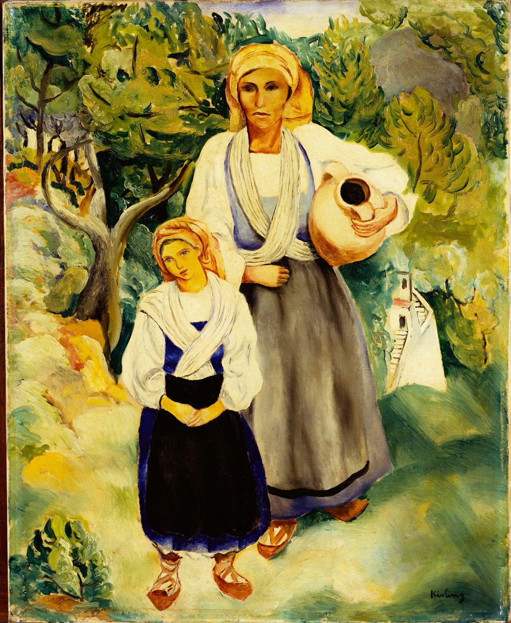 Camponeses italianos de Moise Kisling