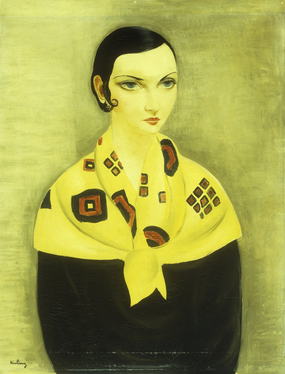 Retrato de uma mulher de Moise Kisling