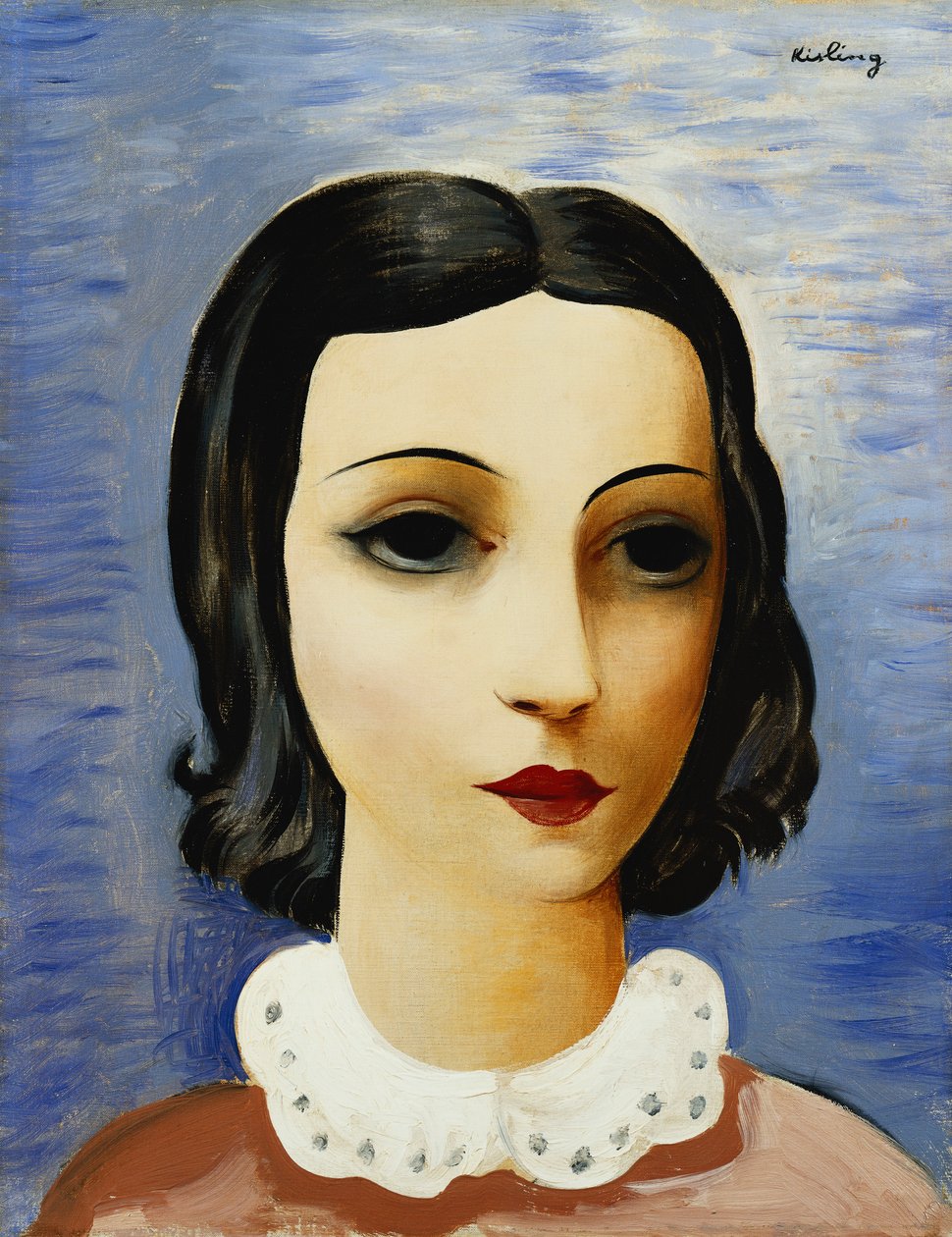 Retrato de uma jovem rapariga de Moise Kisling