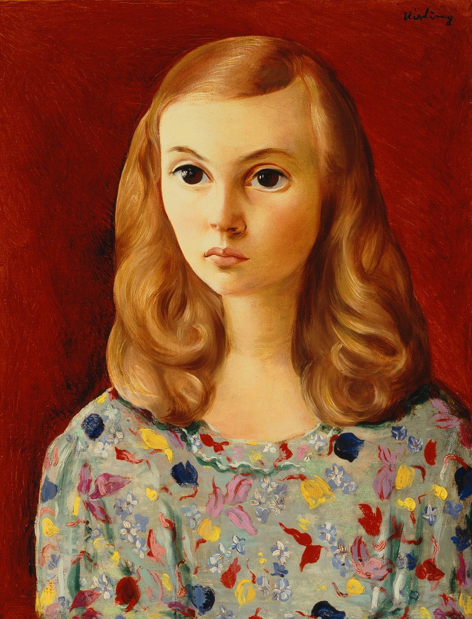 Retrato de uma mulher de Moise Kisling