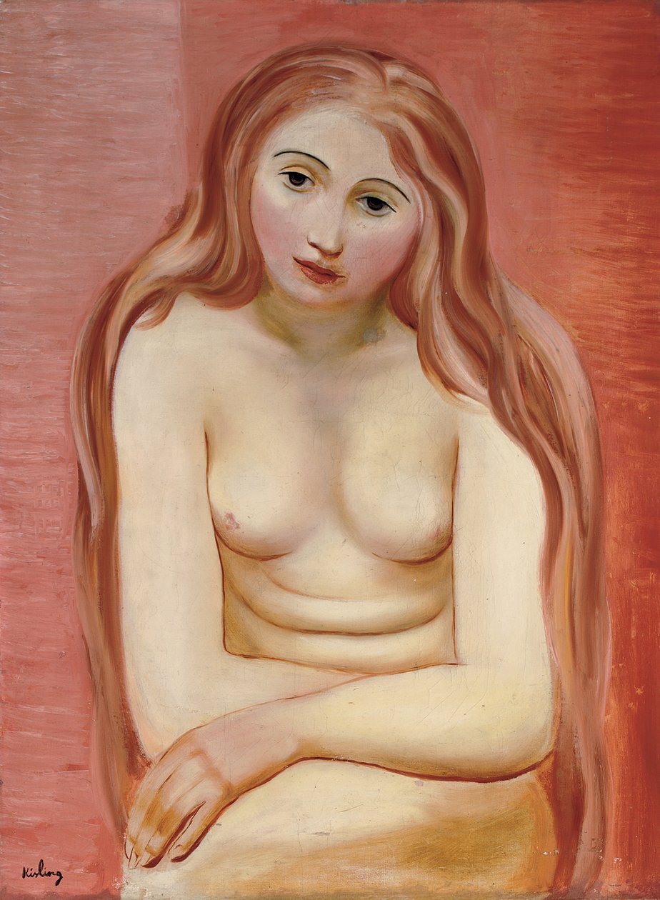 Nu sentado; Nu assis de Moise Kisling