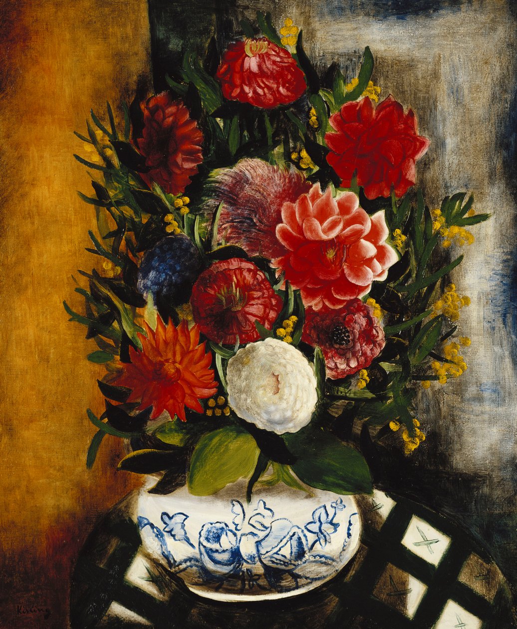 Vaso de flores; Vase de Fleurs de Moise Kisling