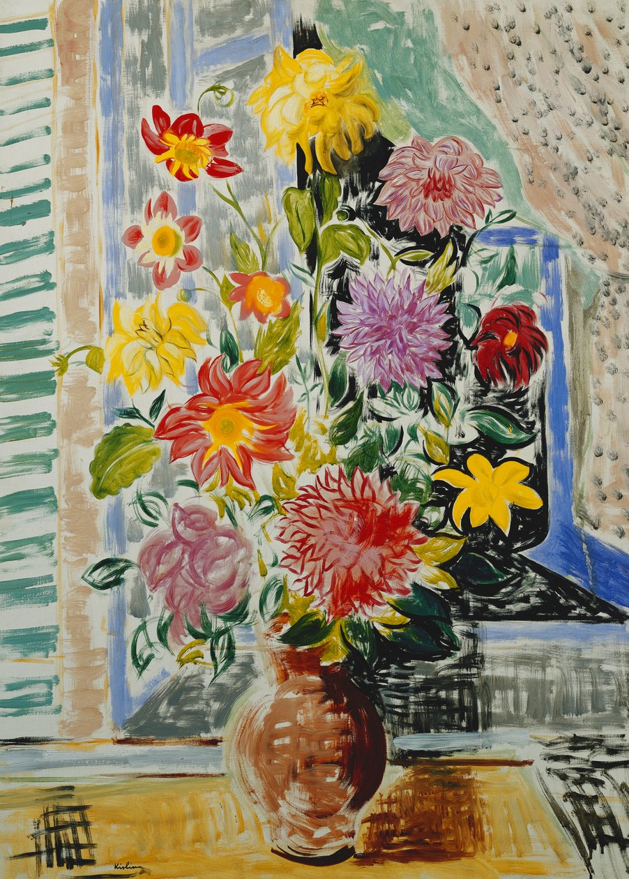 Vaso de flores; Vase de Fleurs de Moise Kisling