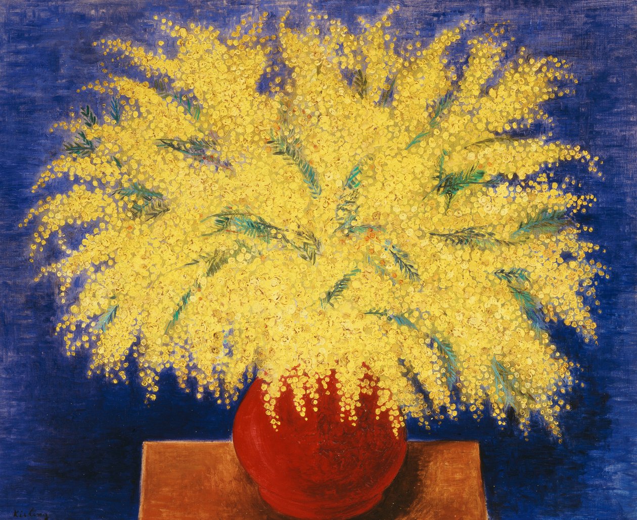 Jarra de Mimosas de Moise Kisling