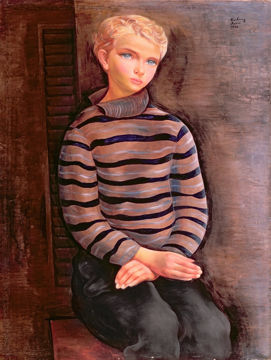 Rapaz jovem e loiro de Moise Kisling