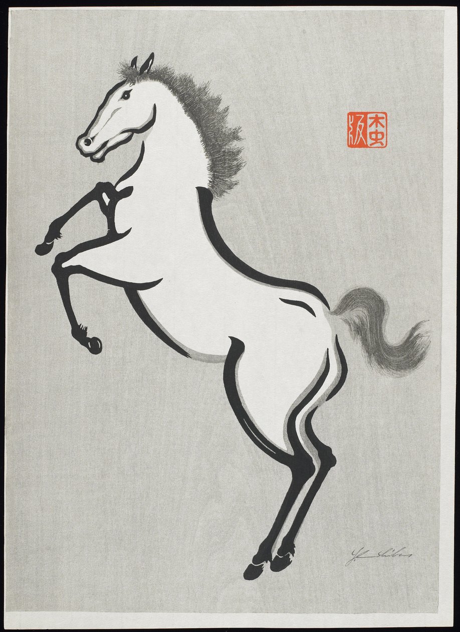 Cavalo (D) de Mokuchu Urushibara