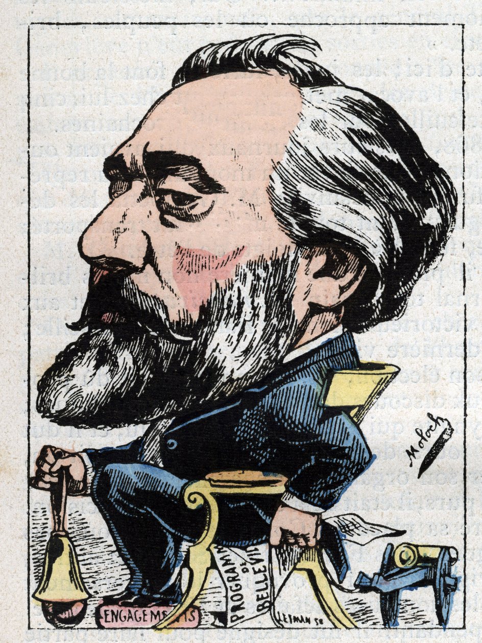 Retrato de Leon Gambetta (1838-1882) político francês de Moloch