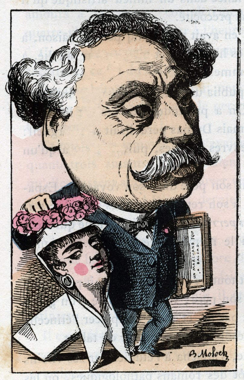 Retrato de Alexandre Dumas Jr. (1824-1895) Escritor francês. de Moloch