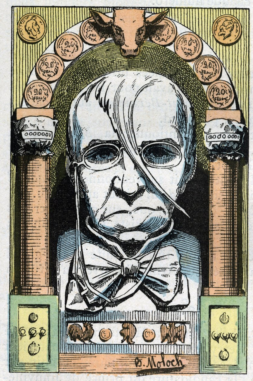 Retrato de Emile de Girardin, jornalista, publicitário e político francês 1806-1881 de Moloch