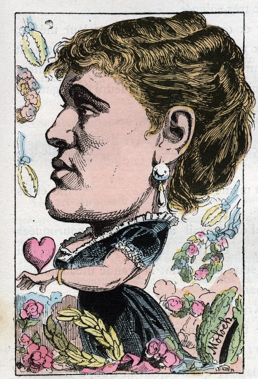 Retrato de Gabrielle Maria Krauss cantora austríaca (1842-1906) de Moloch