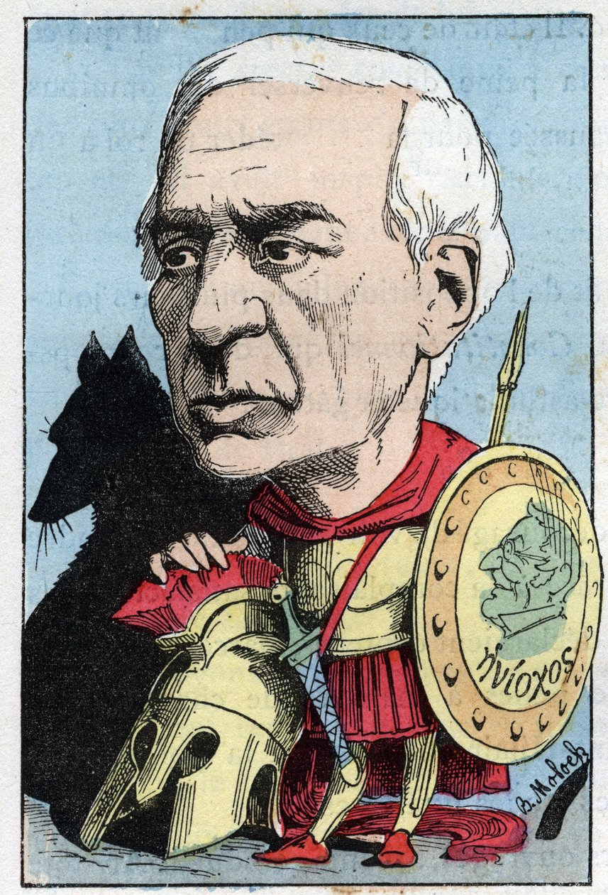 Retrato de Jules Barthelemy Saint Hilaire (Saint-Hilaire) (1805 - 1895), erudito e político francês de Moloch