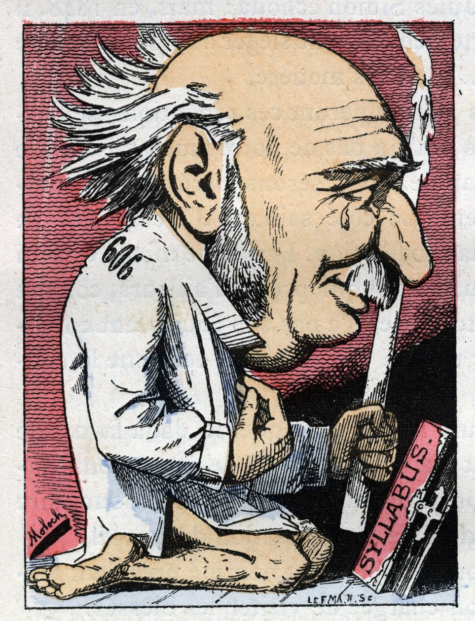 Retrato de Jules Simon (1814-1896), político francês de Moloch