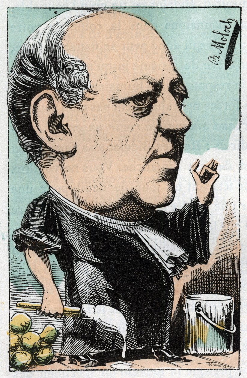 Retrato de Maitre Charles Lachaud (1817-1882), advogado francês de Moloch