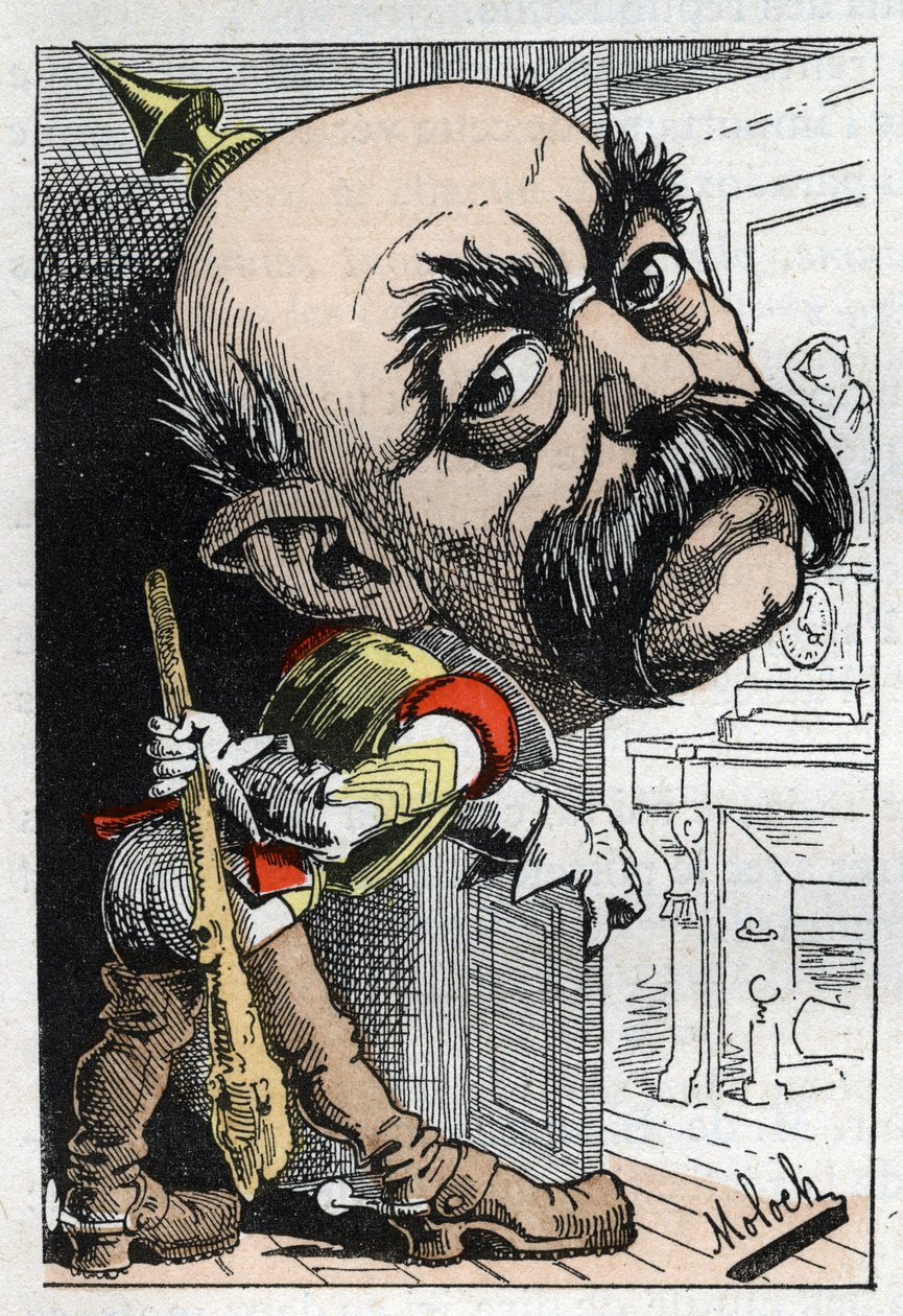 Retrato de Otto Von Bismarck (1815-1898) Chanceler da Prússia de Moloch
