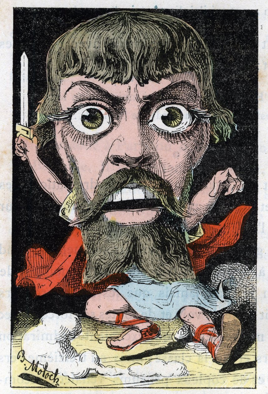 Retrato do Ator Mount-Sully (Jean Sully Mounet, Mounet Sully de Moloch