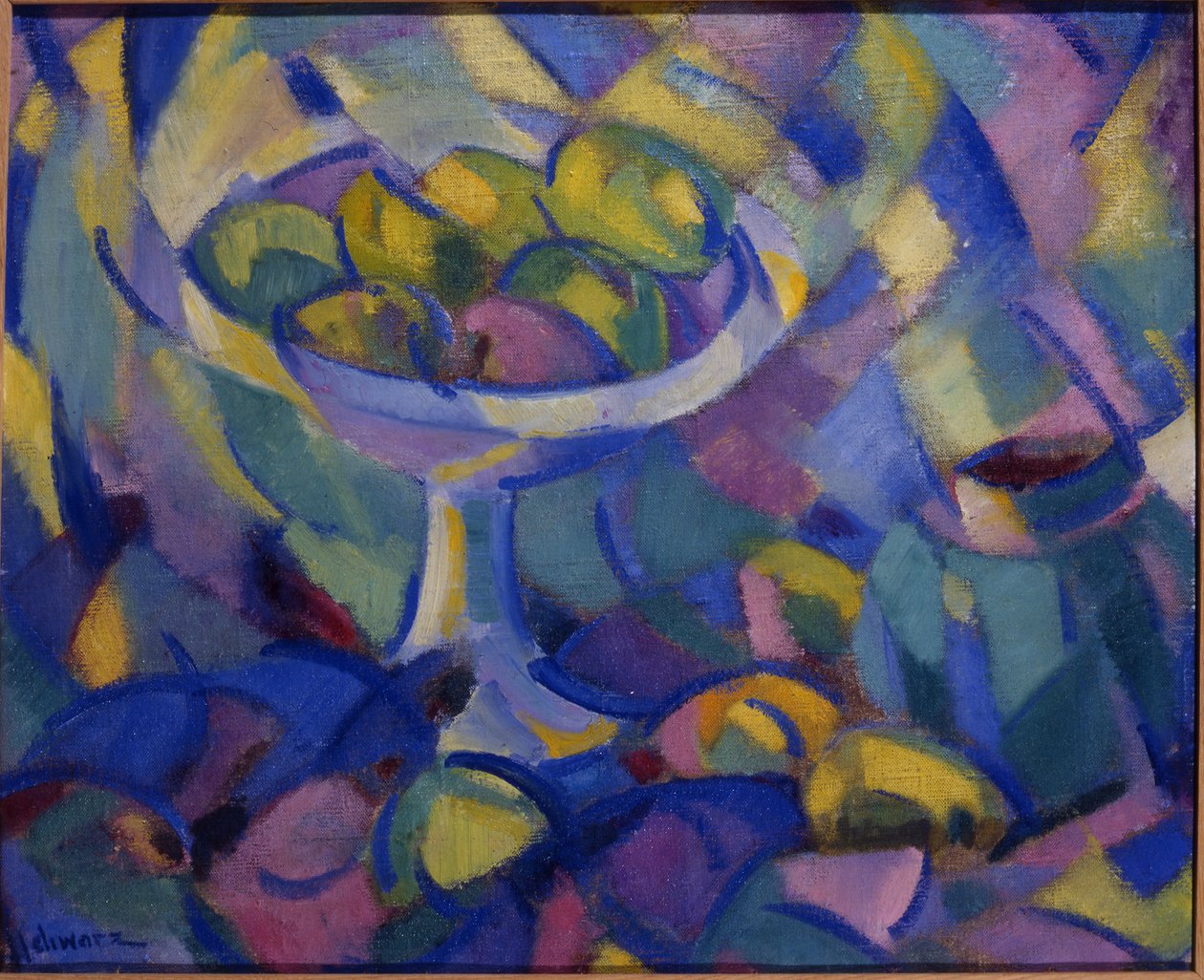 Natureza morta de frutas, c.1913-14 (óleo sobre tela) de Mommie Schwarz