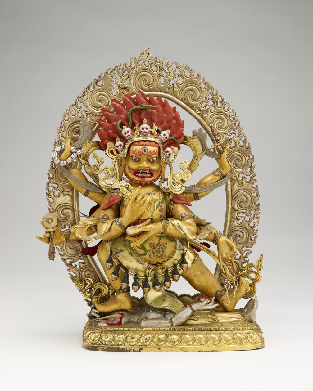 Mahakala de seis braços, segunda metade do século 18 de Mongolian School