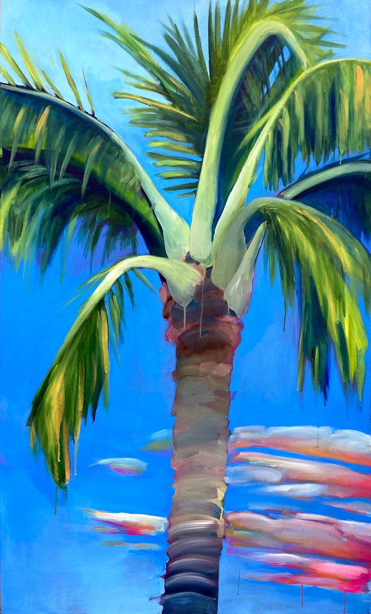 Like Wind Through My Palm, 2022 (acrílico e flashe sobre tela) de Monica Perez Vega