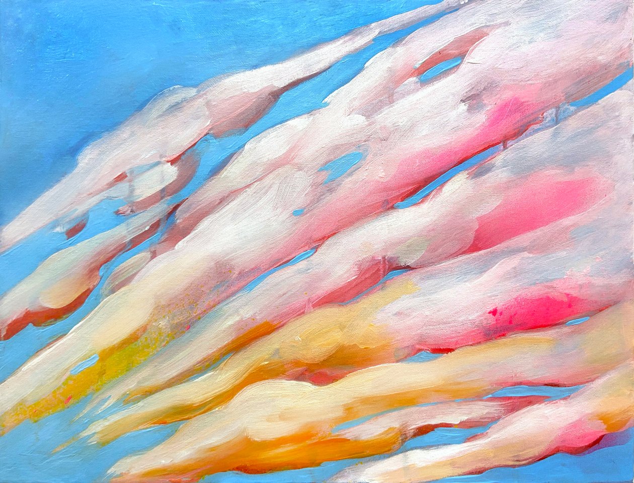 Pôr do sol, 2022 (acrílico, flashe e tinta em spray) de Monica Perez Vega