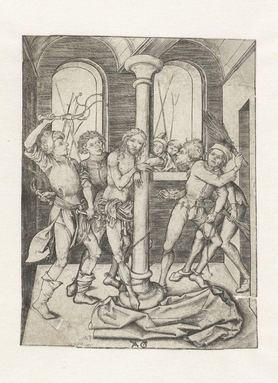 A flagelação de Cristo
História de paixão (título da série) de Monogrammist AG