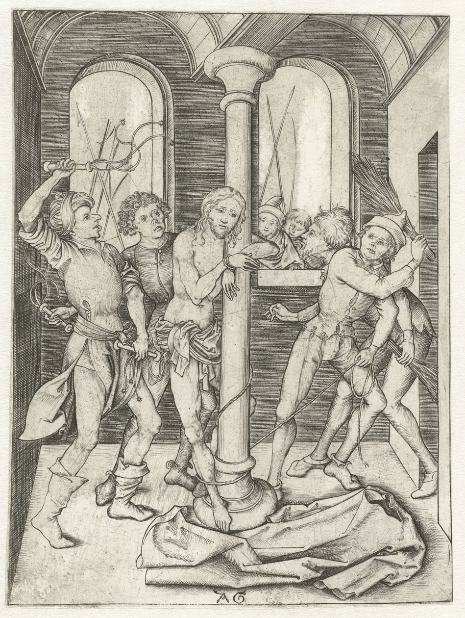 Flagelo de Cristo História de paixão (título da série) de Monogrammist AG