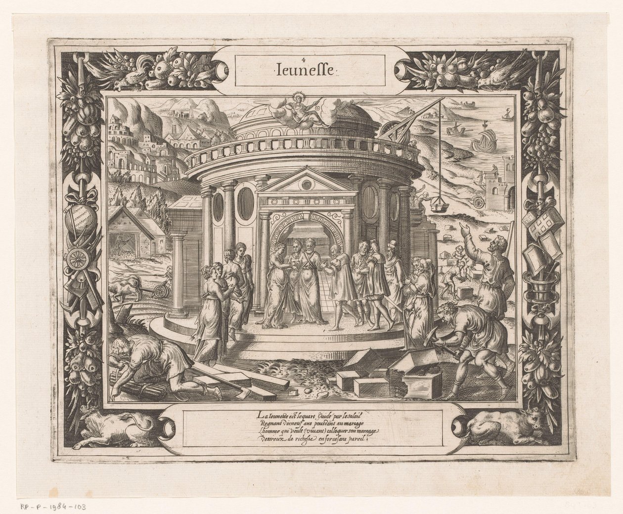 Juventude sob a influência de Apollo
Jeunesse (título sobre o objecto)
Sete Idades do Homem (título da série)
Les Figvres Et Povrtraictz Des Sept Aages De L