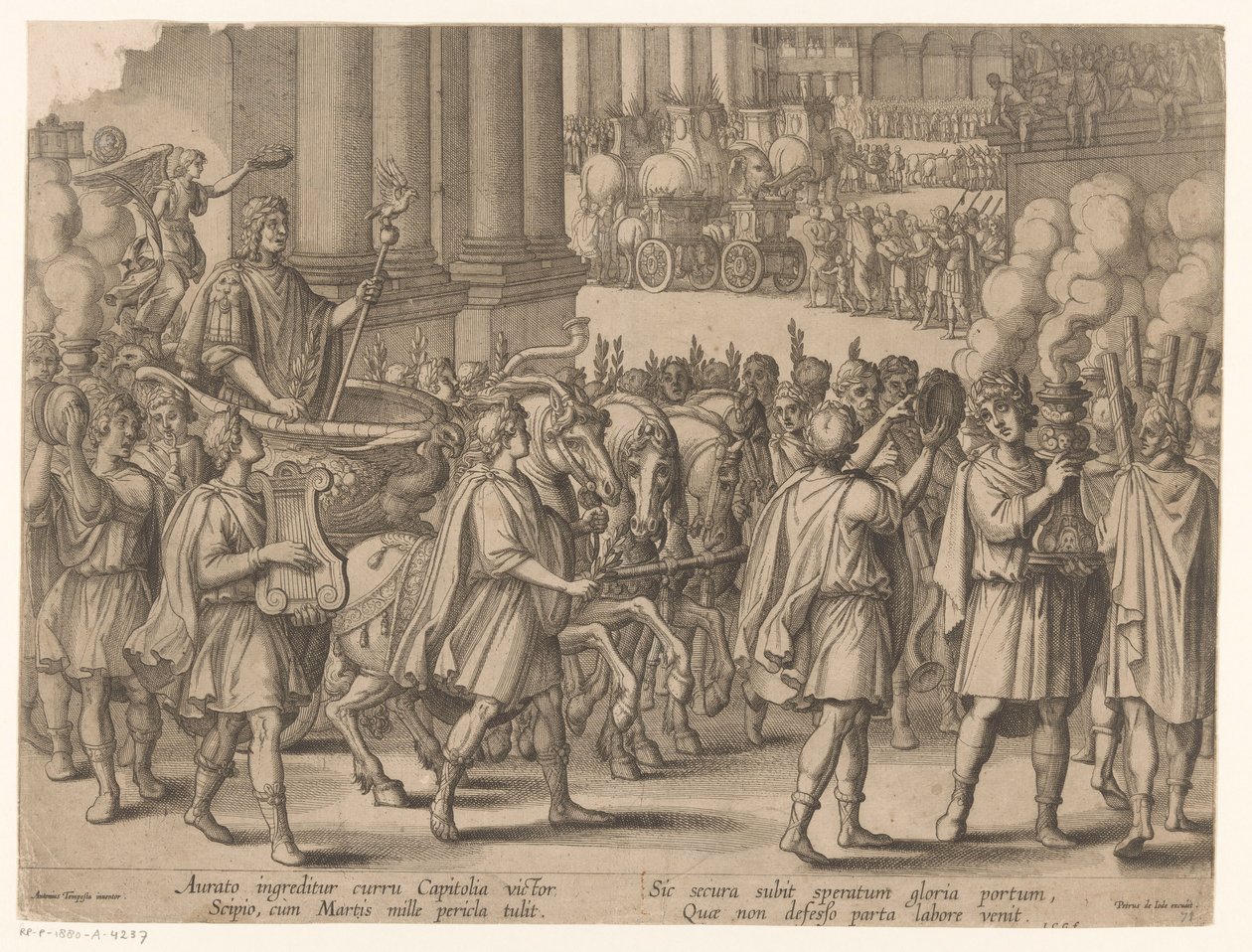Entrada de Scipio Africanus após a sua vitória sobre Cartago
História de Scipio Africanus (título da série) de Monogrammist ICG