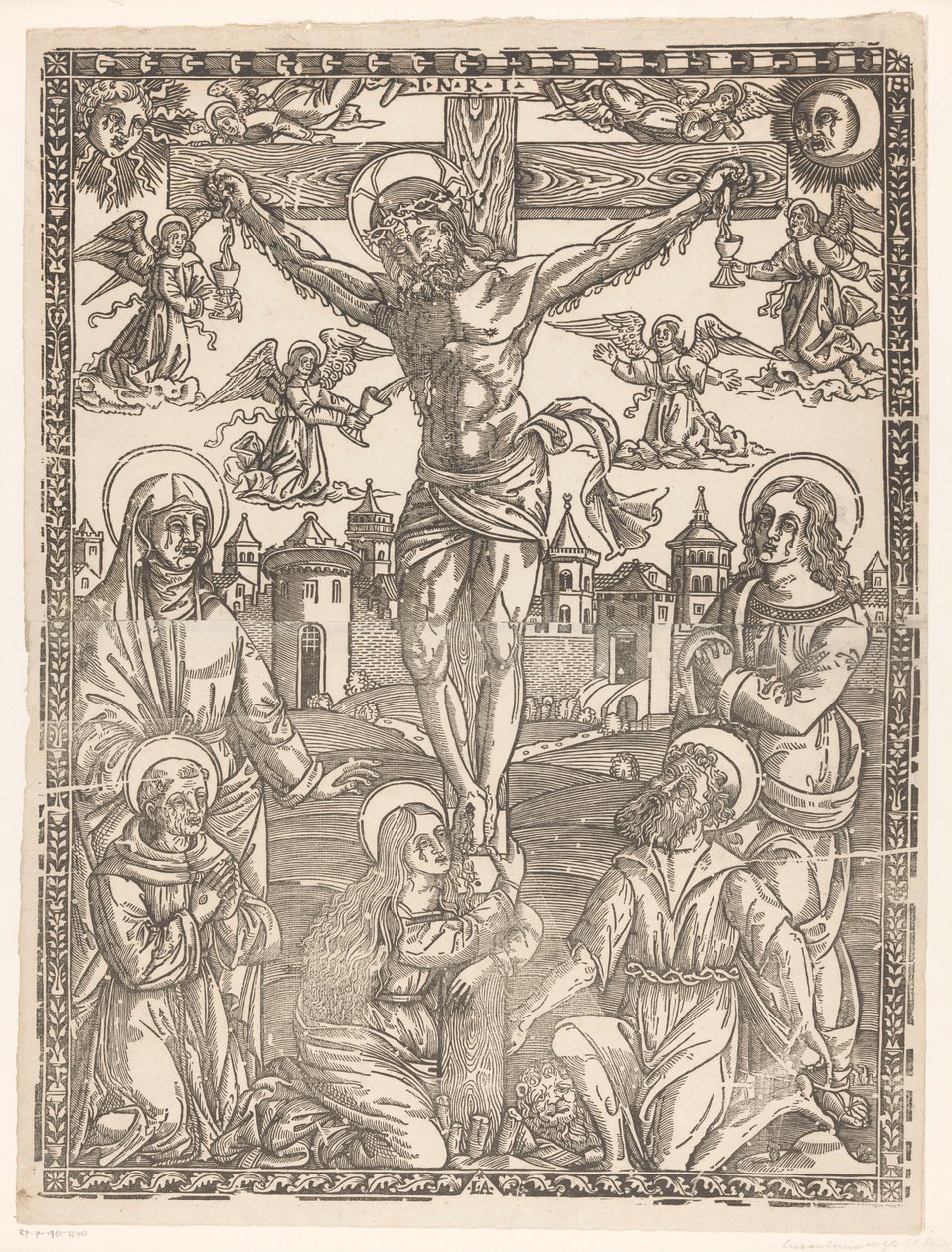 Crucificação de Cristo de Monogrammist LA