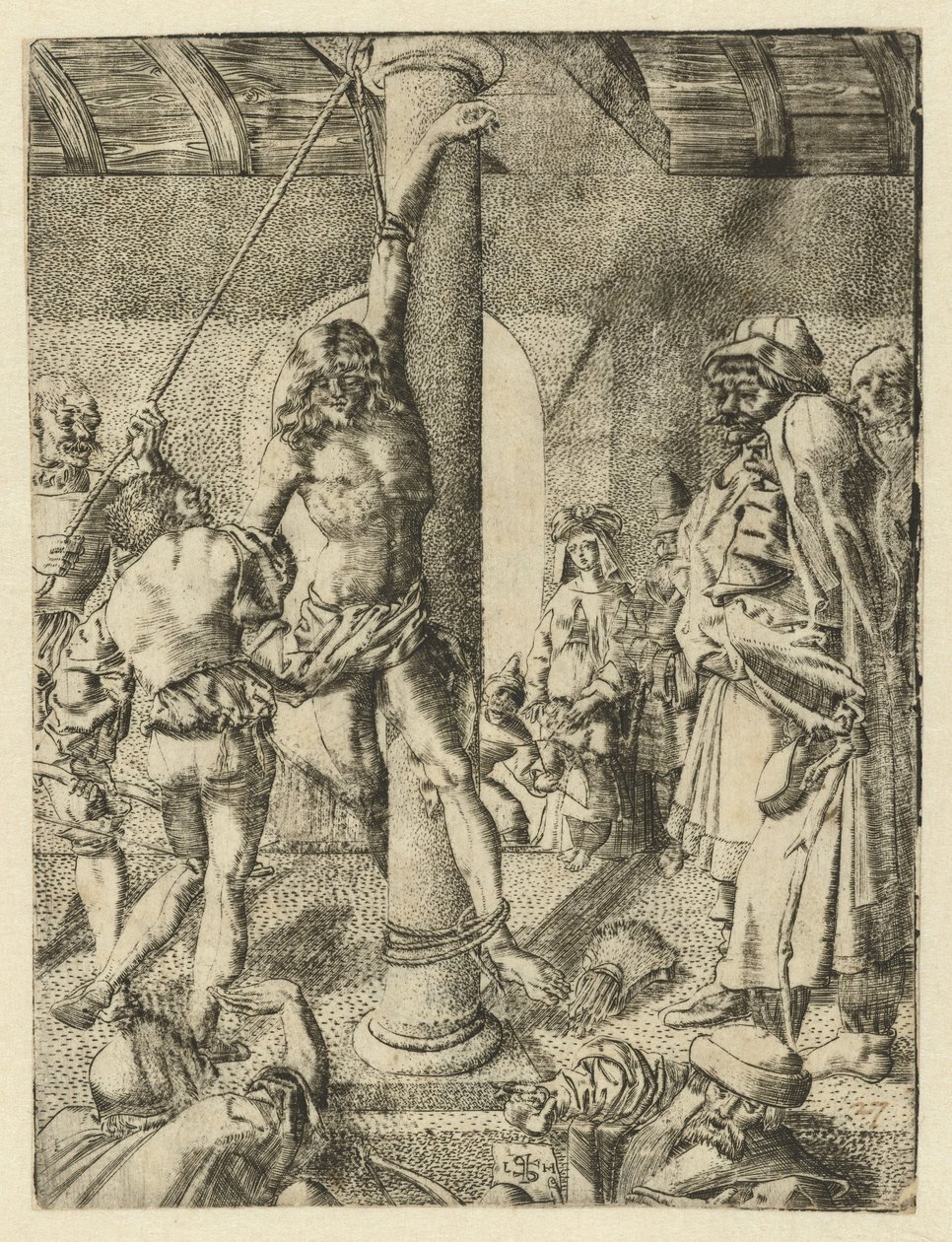Martírio de São Sebastião de Monogrammist LH (Nederlanden)