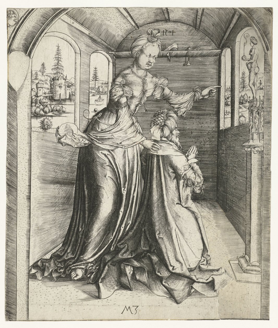 A idolatria de Salomão de Monogrammist MZ
