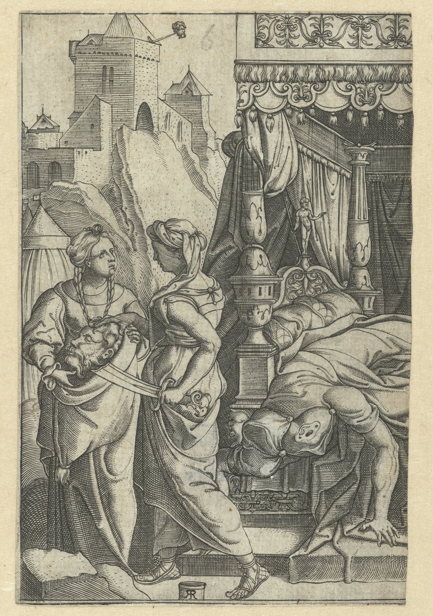 Judith com a cabeça de Holofernes de Monogrammist RR