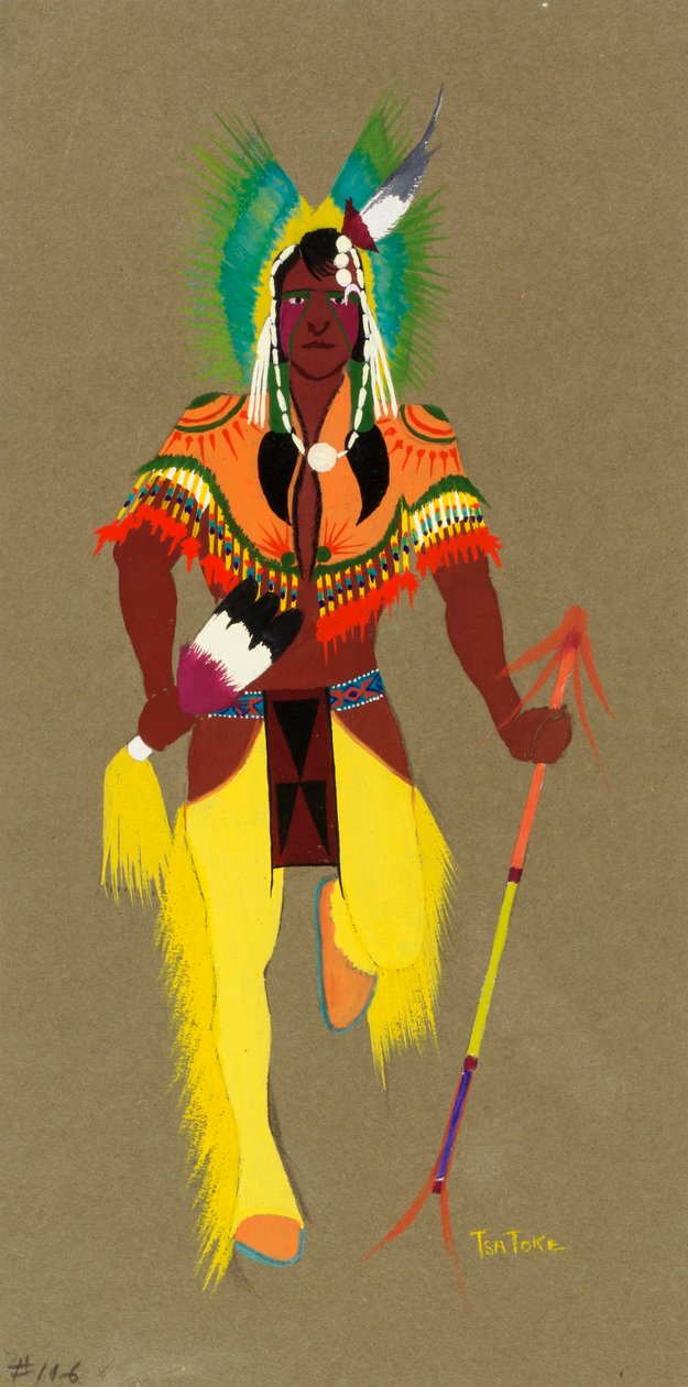 Dançarino de Guerra, c. 1915-1937. de Monroe Tsatoke