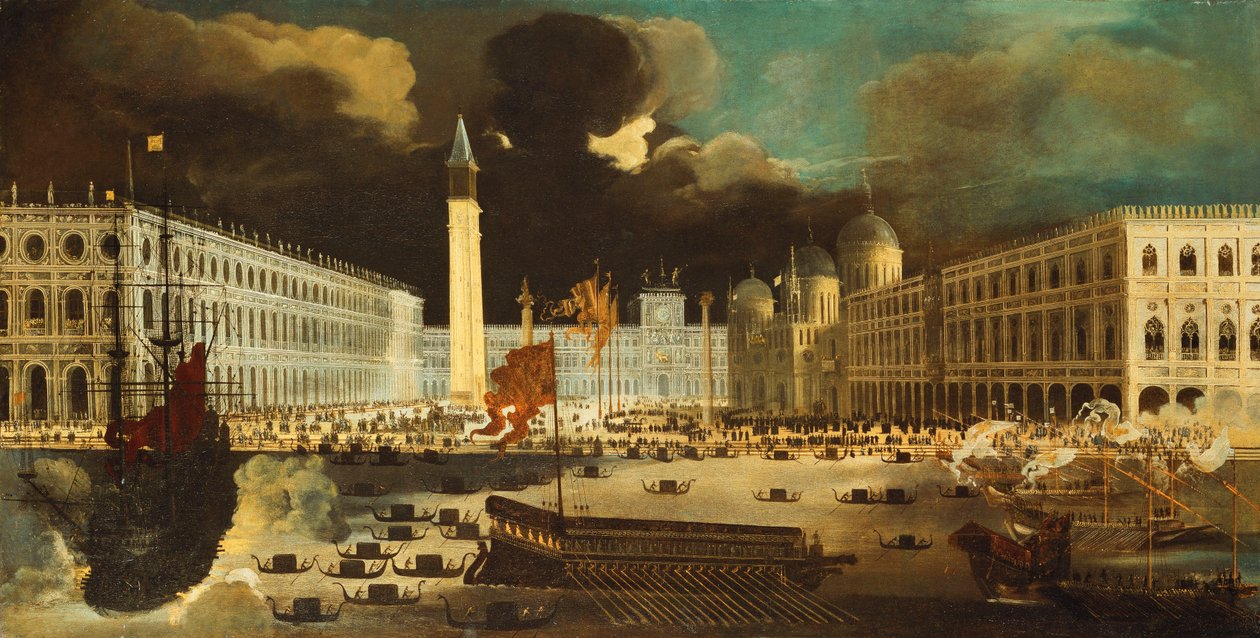 Um Capriccio de San Marco do Bacino no Dia da Ascensão, de Monsu Desiderio