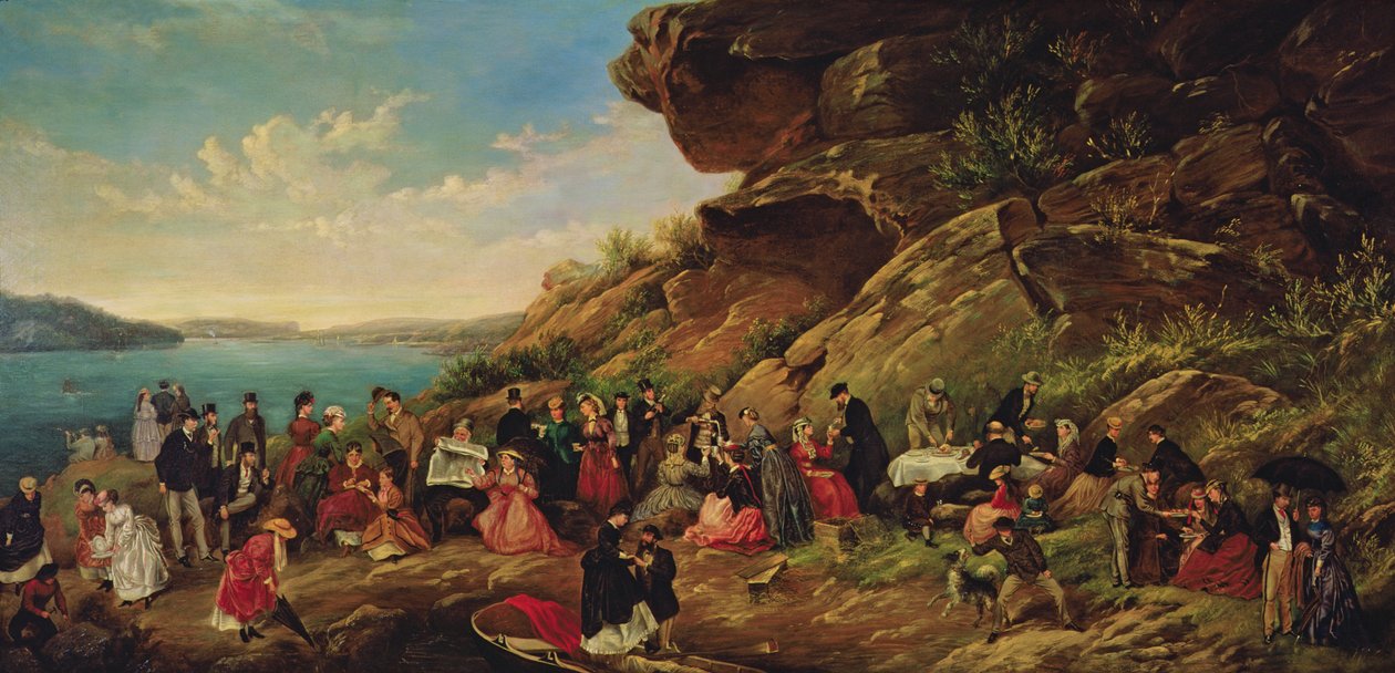Piquenique na Ilha Clark, 1870 de Montague Scott