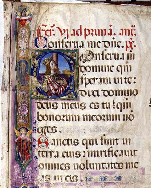 Sra. 543 f.1r Historiated 