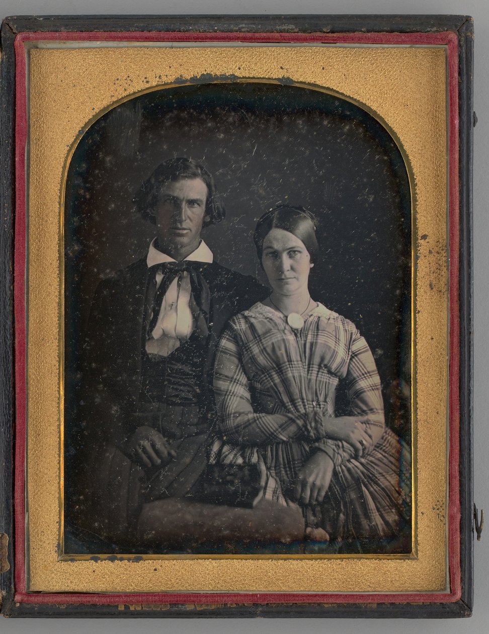 Retrato sem título de um homem e uma mulher, 1845. de Montgomery Simons